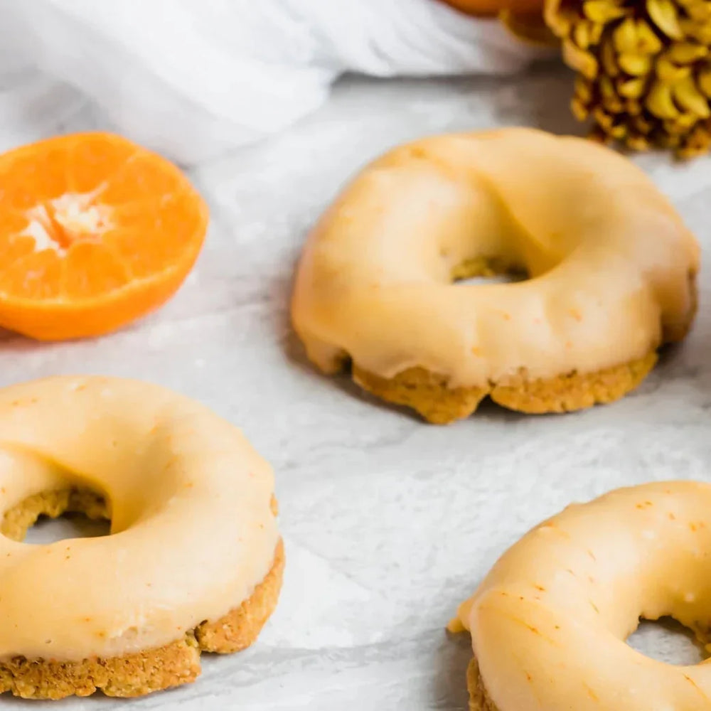 Ultima Pumpkin Spice Donuts with Orange Glaze