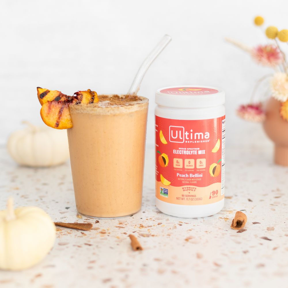 Autumnal Peach Bellini Smoothie Recipe