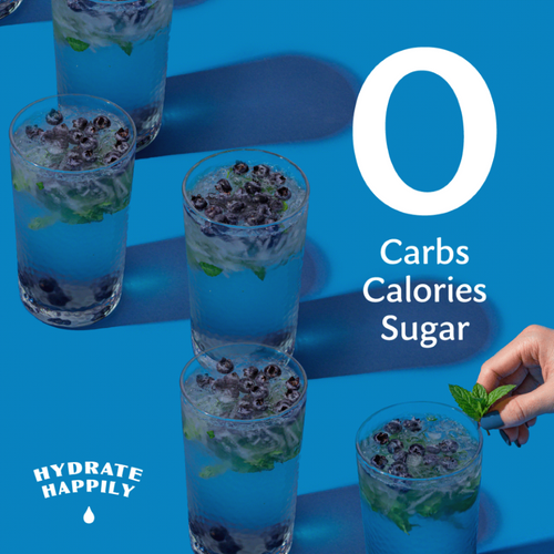 Ultima Replenisher drinks with 0 carbs, 0 calories and 0 sugar