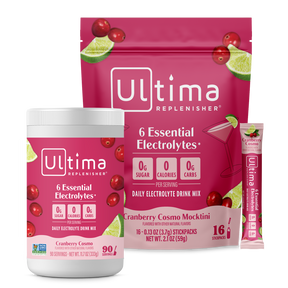 Ultima Replenisher Cranberry Costmo Mocktini electrolyte hydration Family Shot