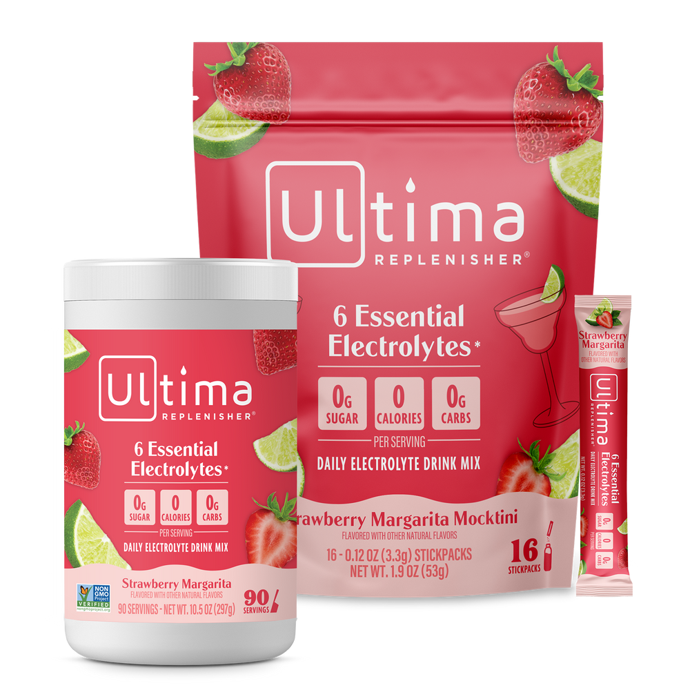 Strawberry Margarita Mocktini electrolyte drink mix