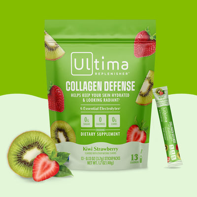Ultima Replenisher Collagen Defense electrolyte hydration powder 2