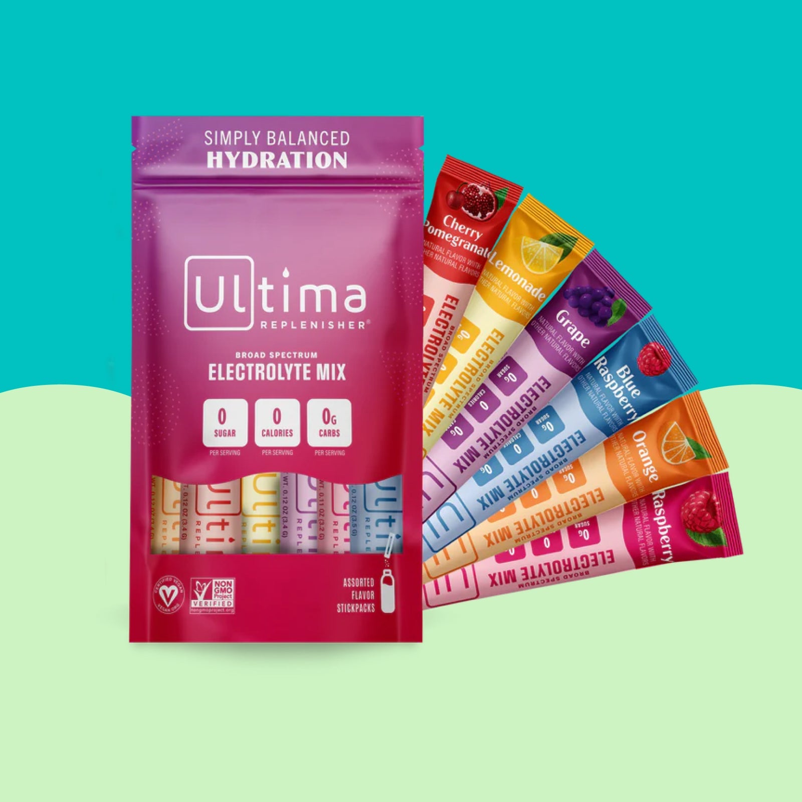 Ultima Replenisher Electrolyte Powder, Tropical Variety Pack 20 Count
