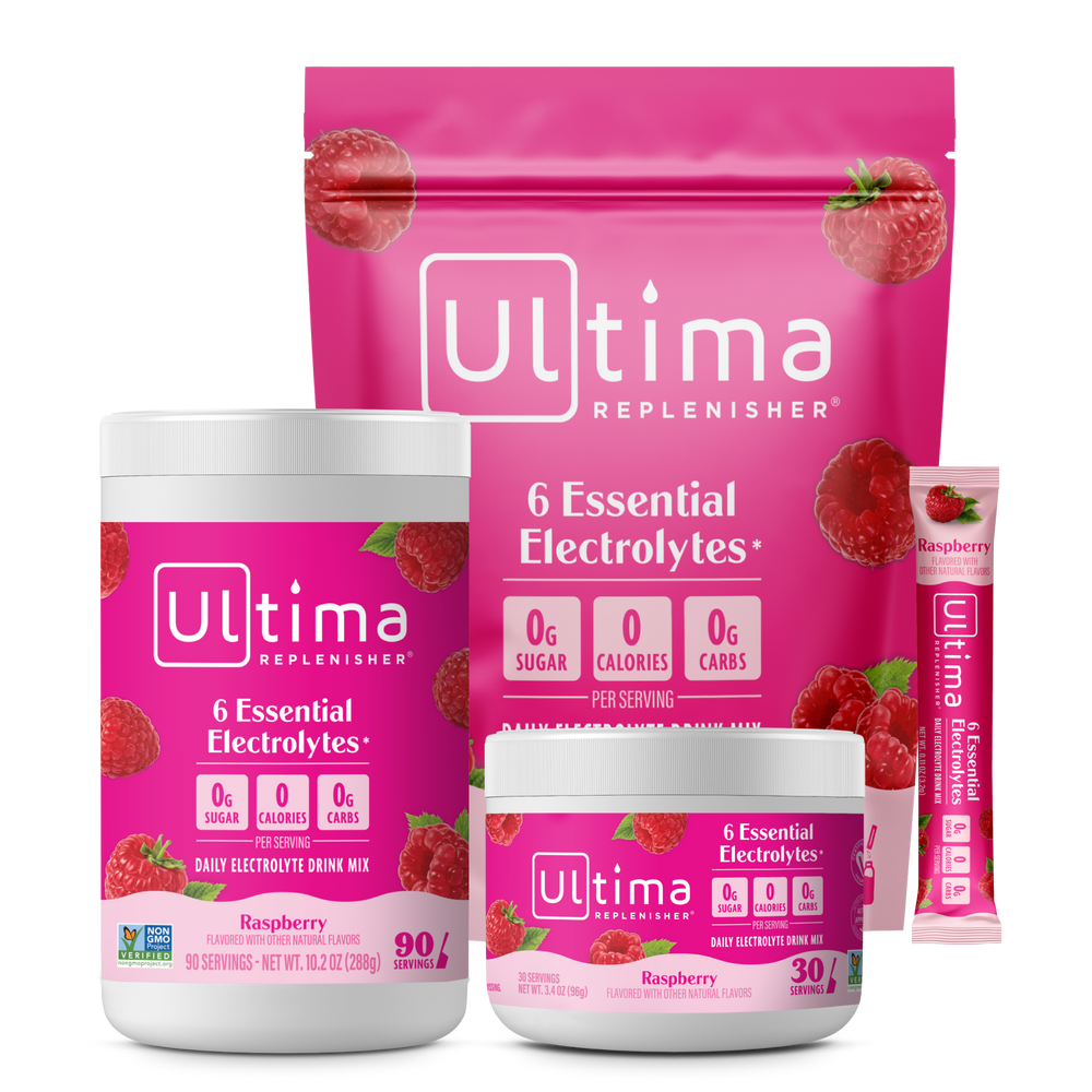 Raspberry electrolyte drink mix