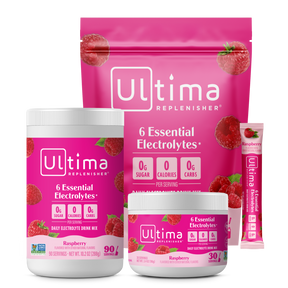 Ultima Replenisher Raspberry electrolyte hydration powder