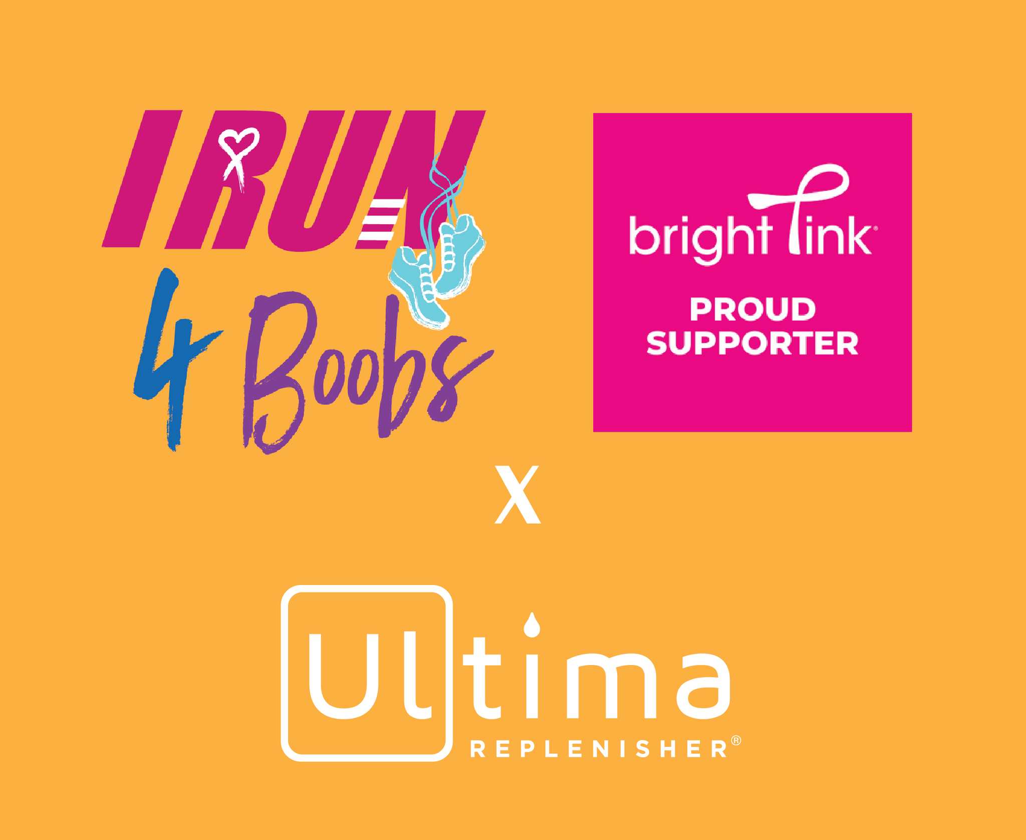 I Run 4 Boobs and Ultima Replenisher partner for breast cancer charity