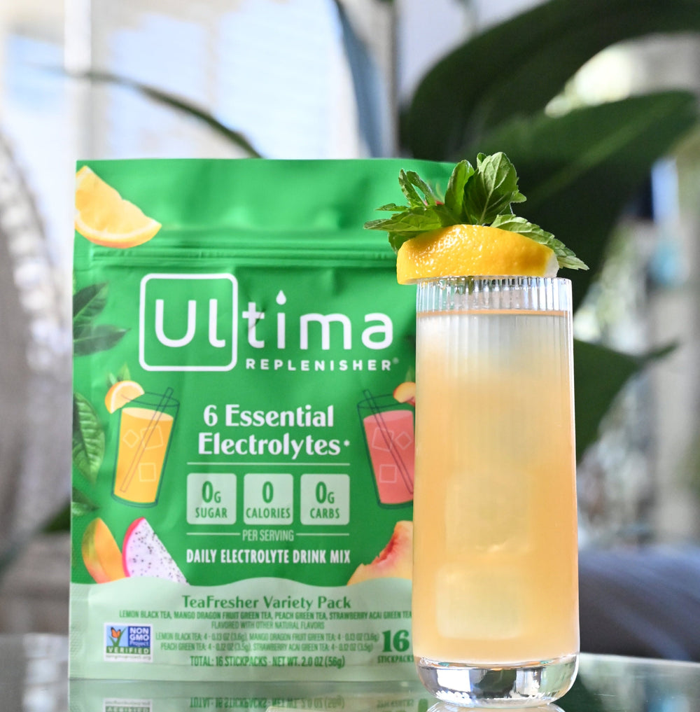 Ultima Lemon Black Tea Arnold Palmer Electrolyte Mocktail