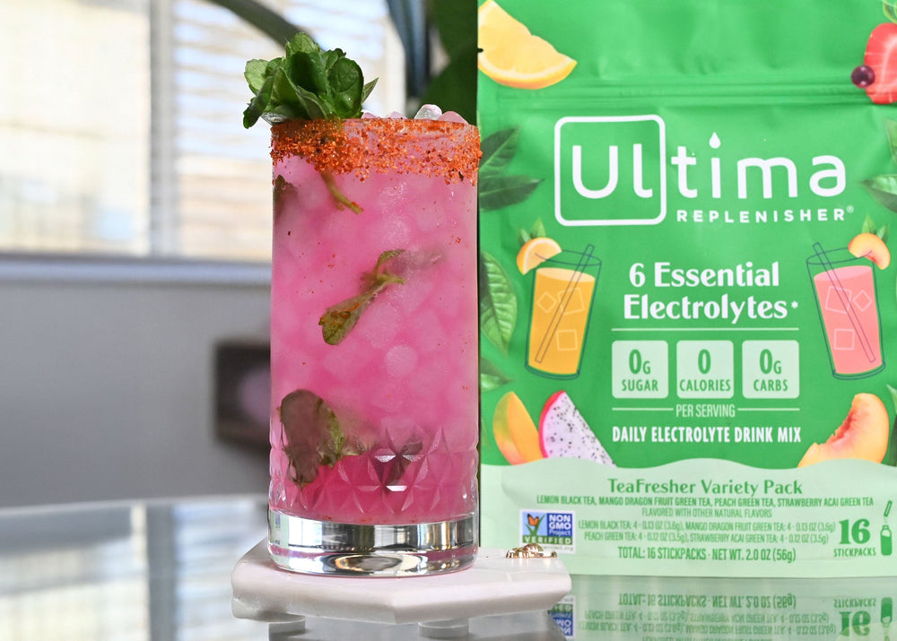 Ultima Mango Dragon Fruit Green Tea Electrolyte Mocktail Recipe