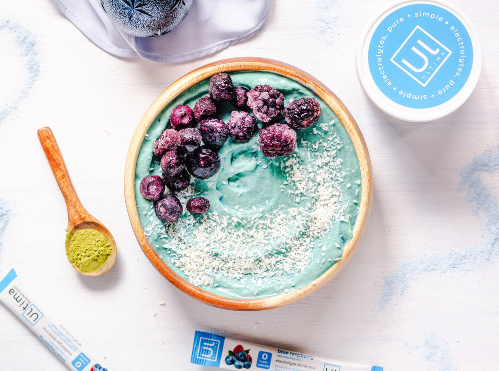 Wintry Blue Matcha Electrolyte Bowl