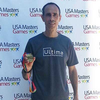 USA MASTERS GAMES 800 meter Gold medalist Len ferman