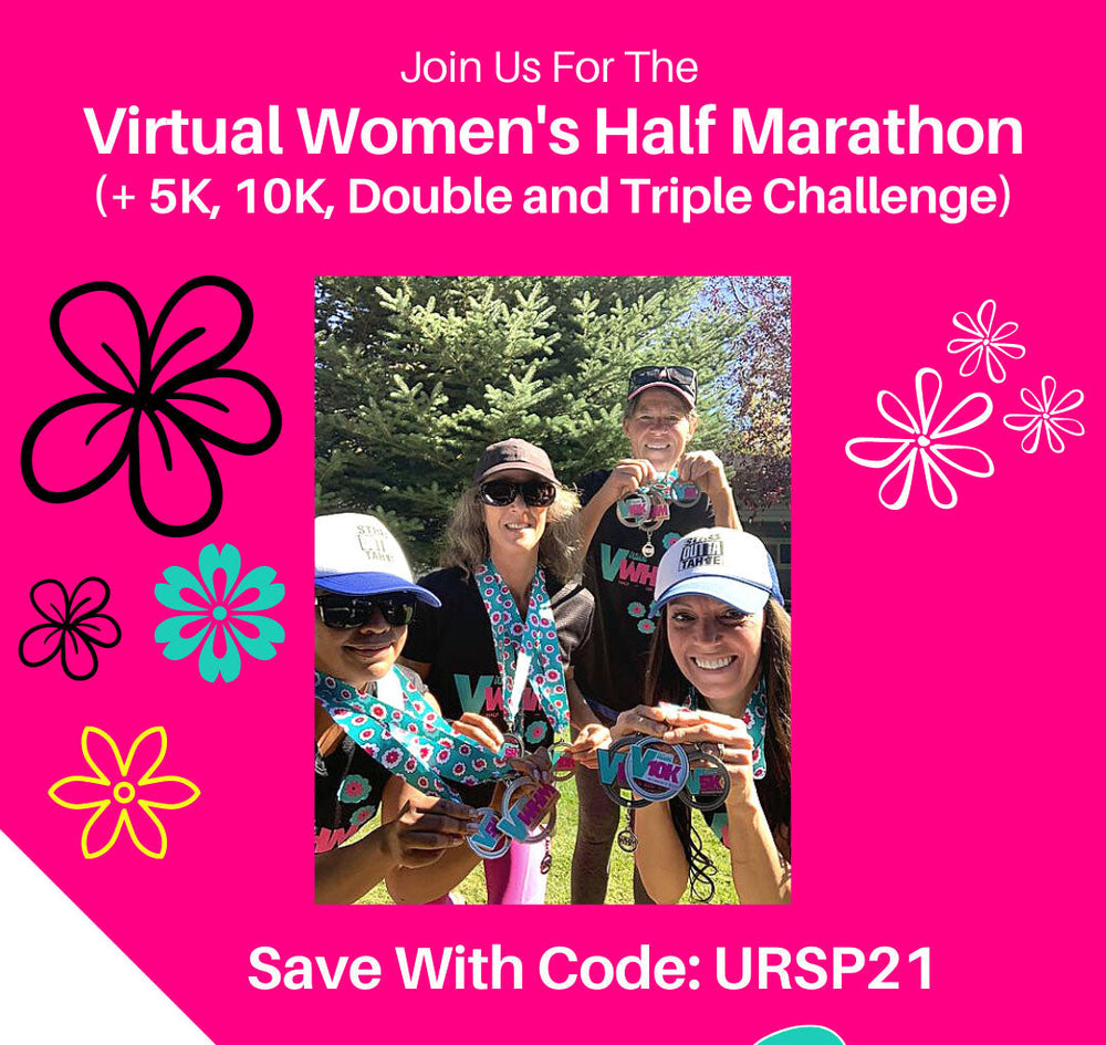 Virtual Women's half marathon banner