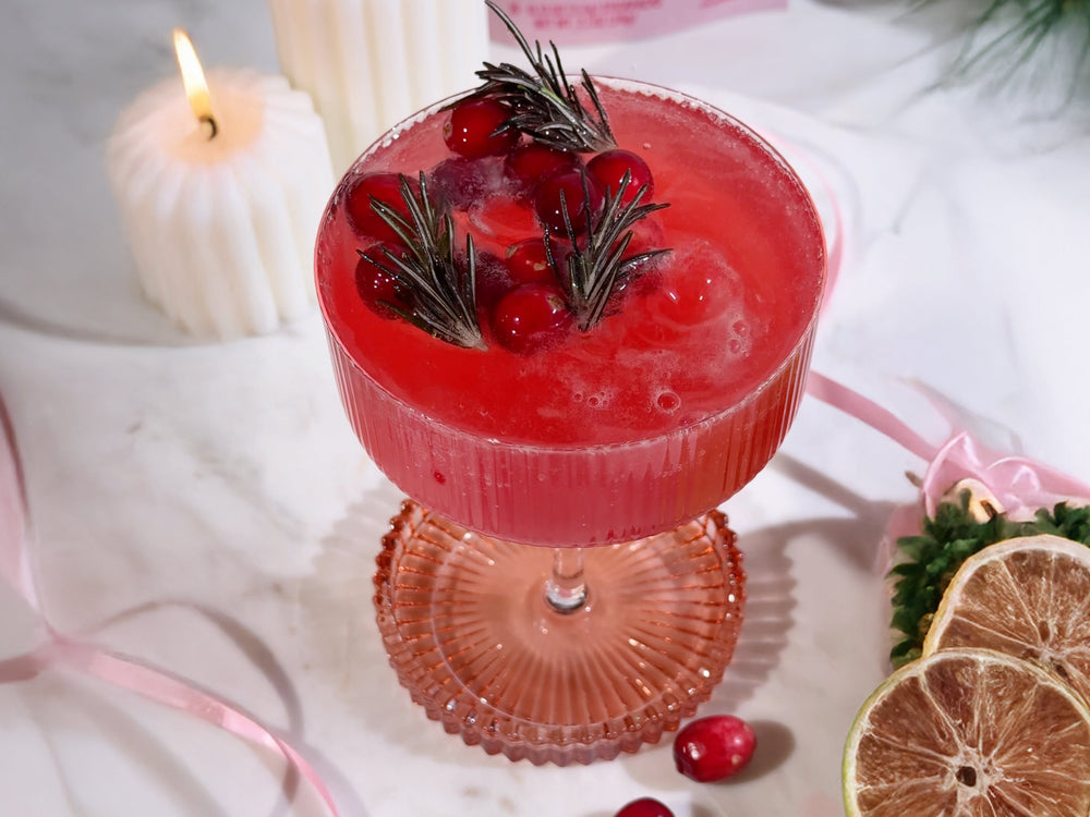 Ultima Cranberry Lime Winter Wreath Mocktail