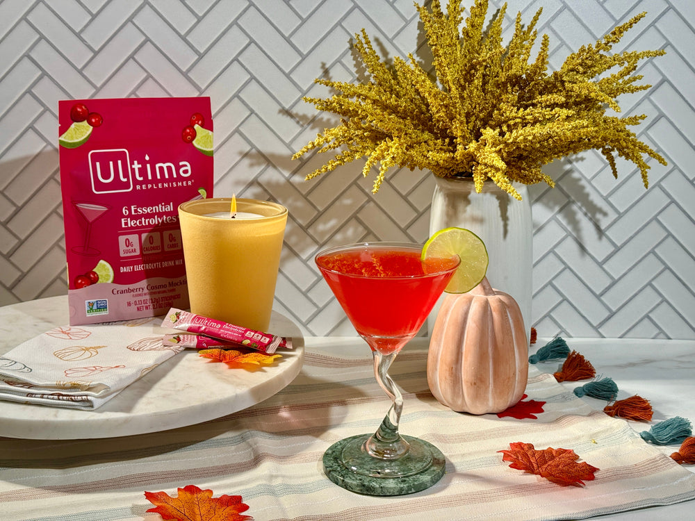 Ultima Friendsgiving Cranberry Lime Mocktail