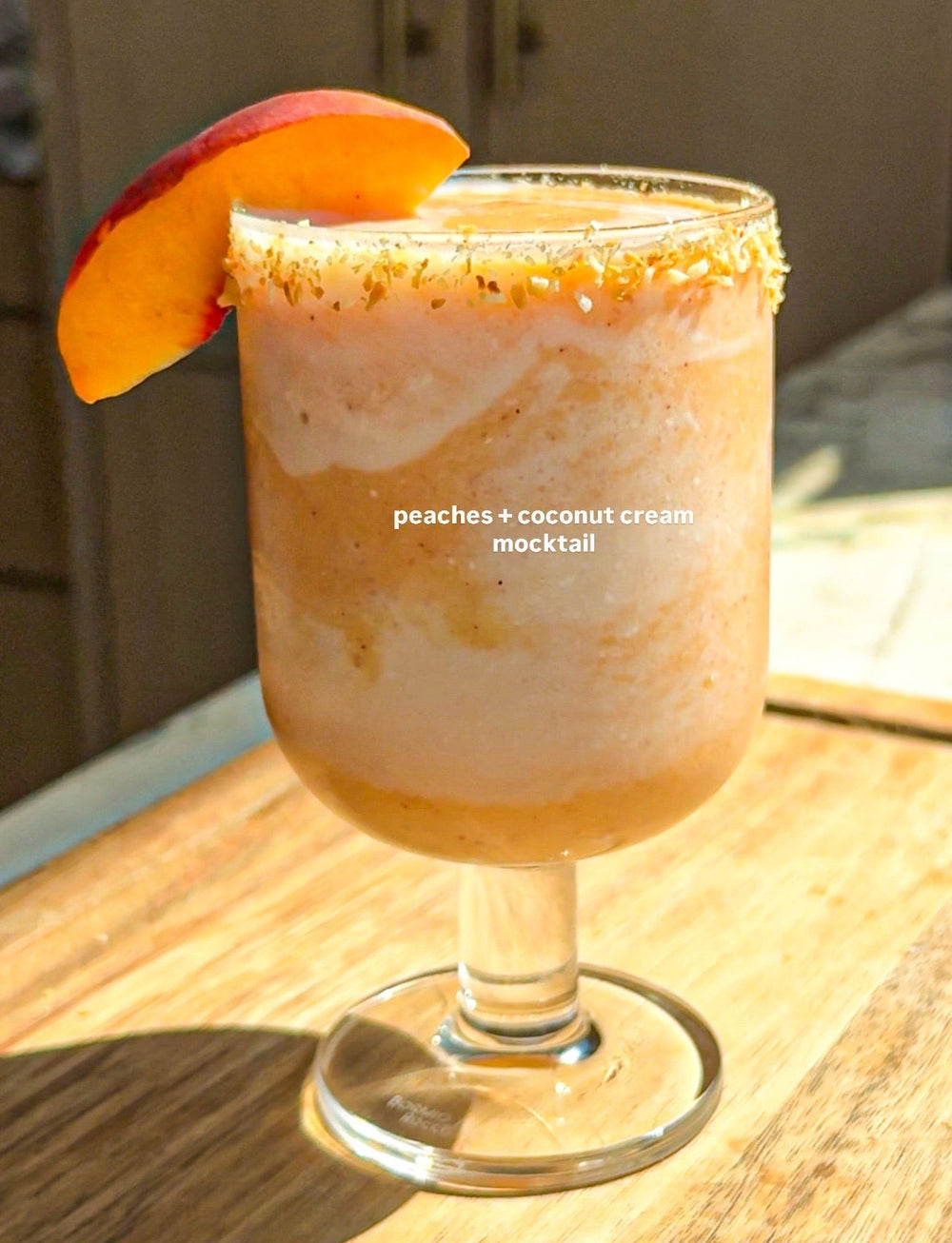 Ultima Peaches + Coconut Cream Mocktail