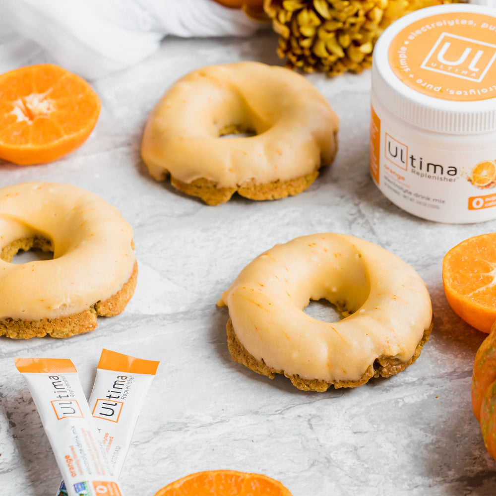 Pumpkin Spice Donuts with Ultima Orange Glaze