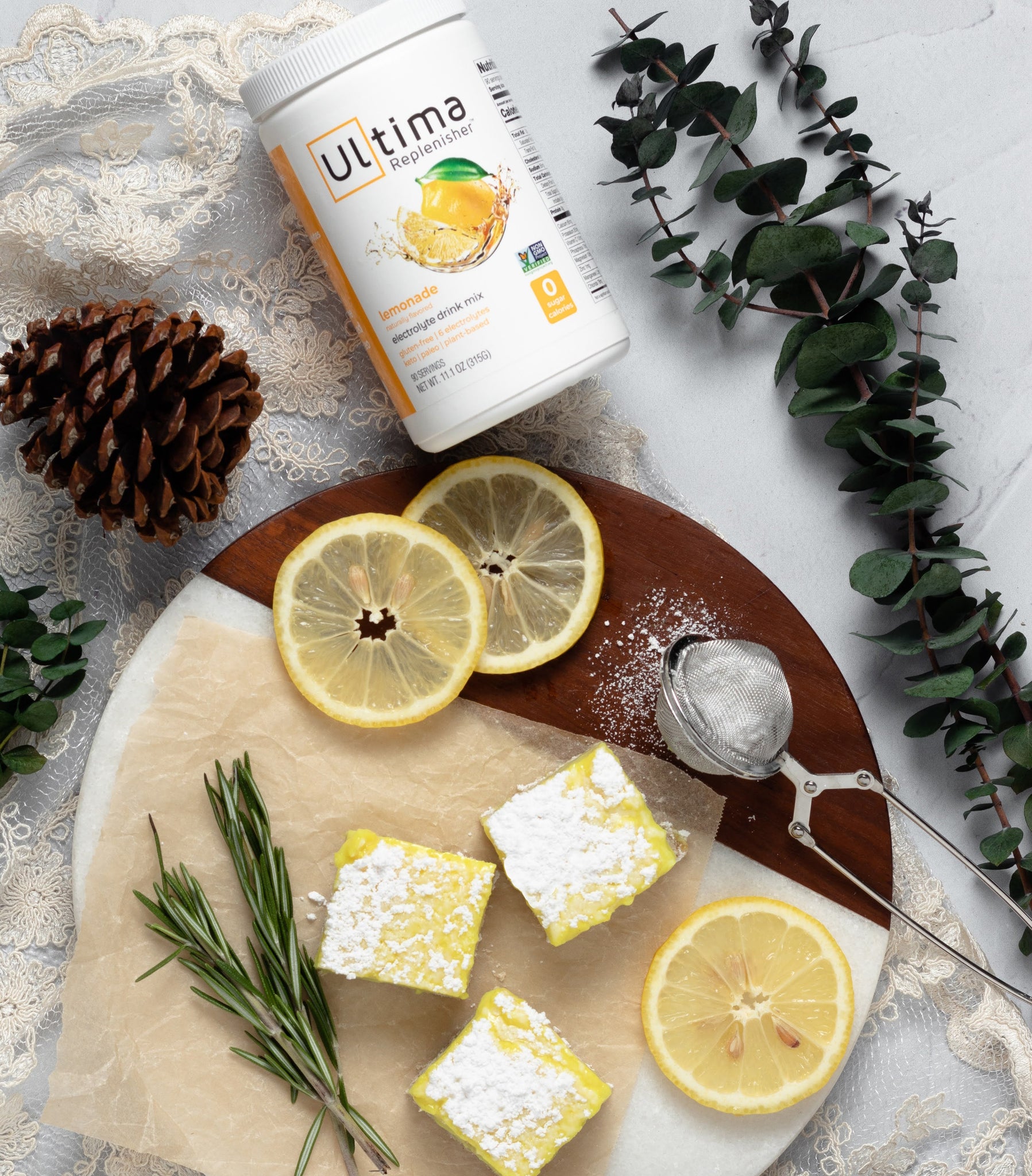 Rosemary Ultima Lemon Bars