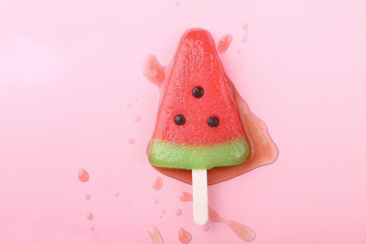 Sugar-Free Watermelon Electrolyte Ice Pops