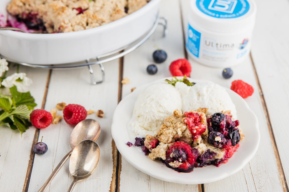 Blue Raz Crumble (Gluten-Free, Vegan, Low Carb, Keto-Friendly)