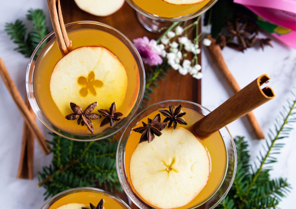 Warm spiced Appletini Mocktail