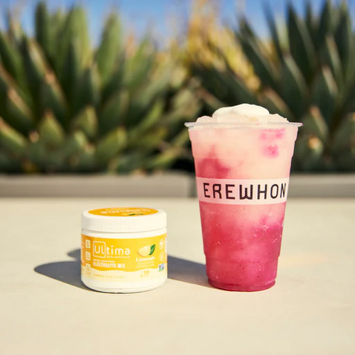 Instagram post with ultima canister and frozen drink