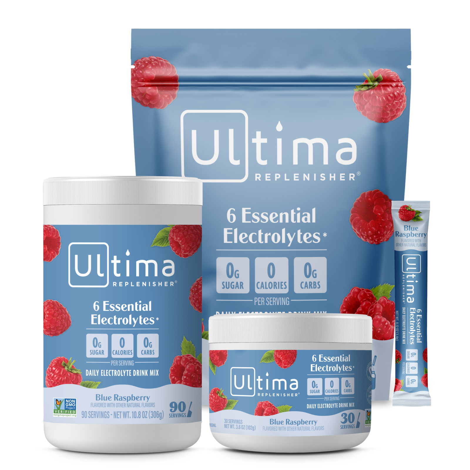 Blue Raspberry Electrolytes Powder Drink | Sugar-Free, Keto-Friendly ...