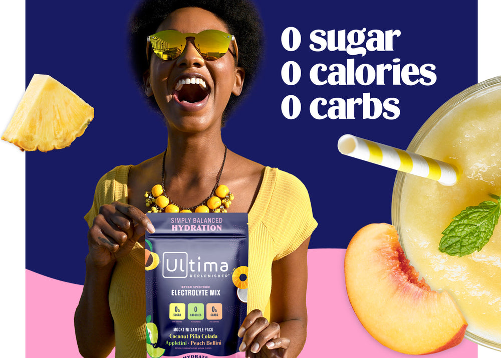 Ultima claims - zero sugar, zero carbs, zero calories