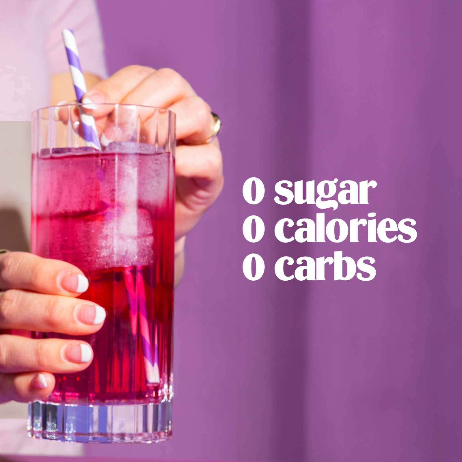 Ultima Replenisher Grape electrolyte hydration powder lifestyle Glass 000