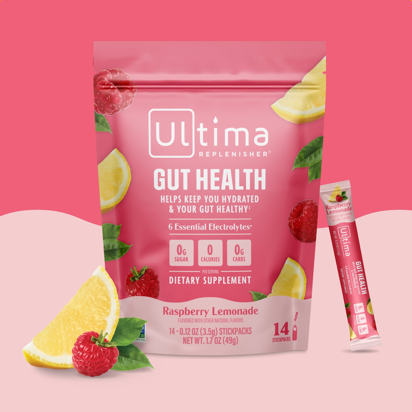 Ultima Replenisher Gut Health Pack electrolyte hydration powder pouch 2
