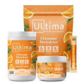 Ultima Replenisher Orange electrolyte hydration powder