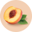 Peach fruit icon