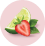 Strawberry and lime fruit icons