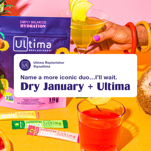 Ultima Replenisher Mocktini flavors for dry January
