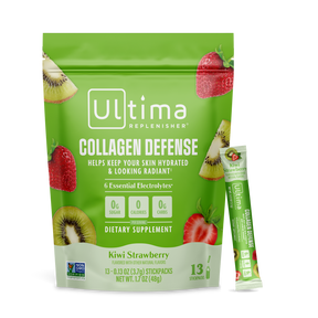 Ultima Replenisher Collagen Defense electrolyte hydration powder