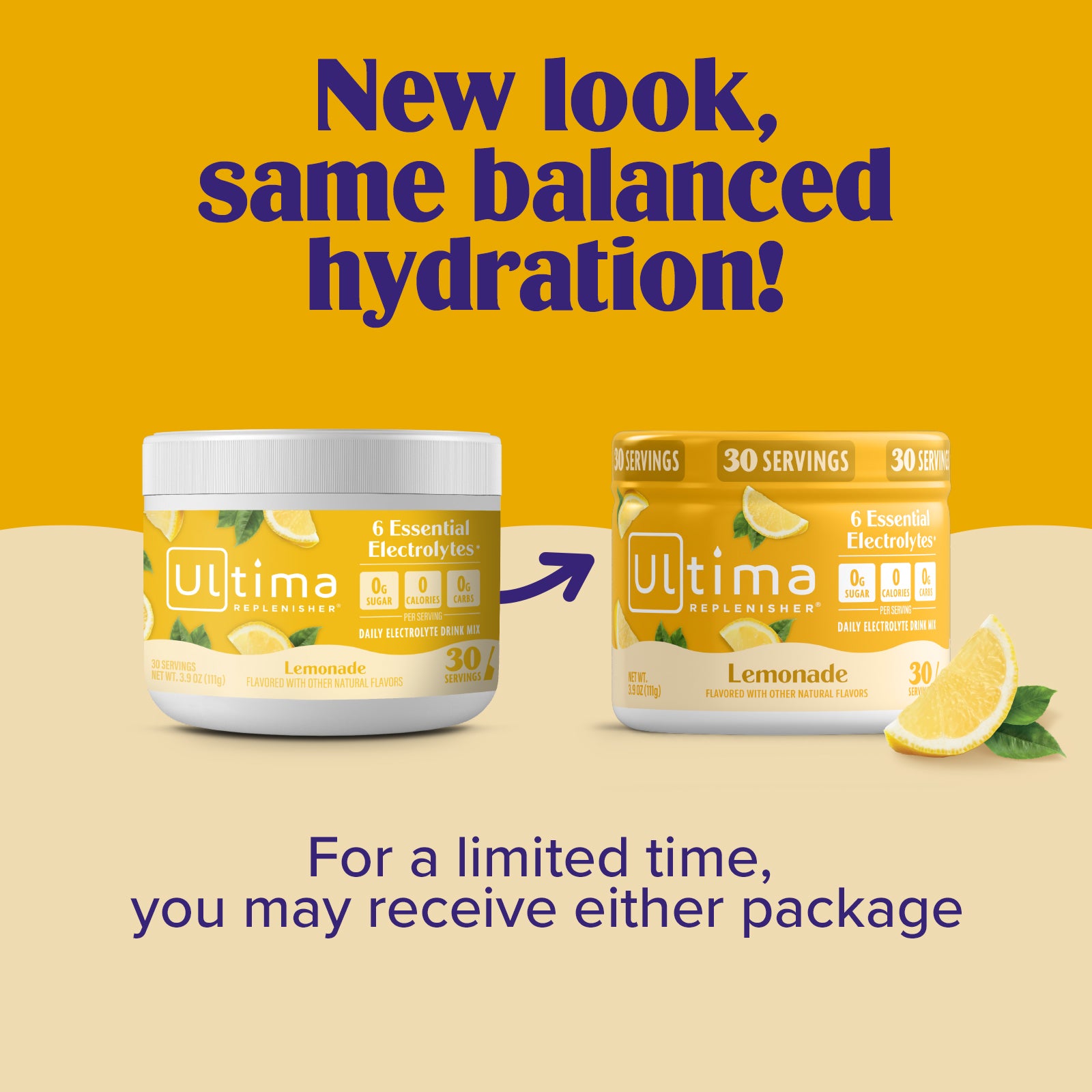 Lemonade Electrolyte Powder Drink | Sugar-Free, Keto-Friendly