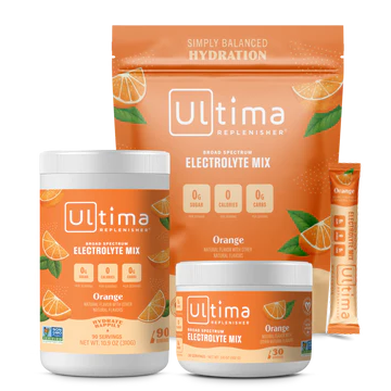 Ultima Orange electrolyte drink mix