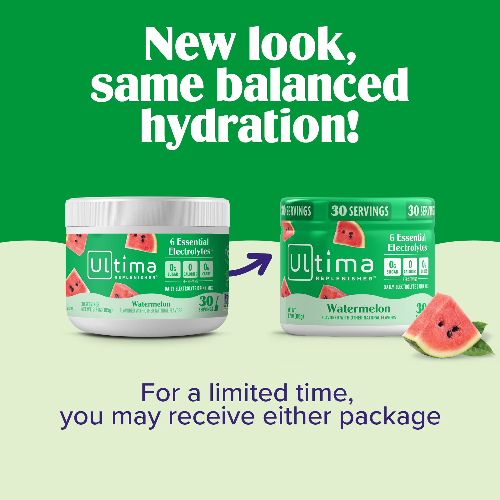 Watermelon electrolyte drink mix - Ultima Replenisher