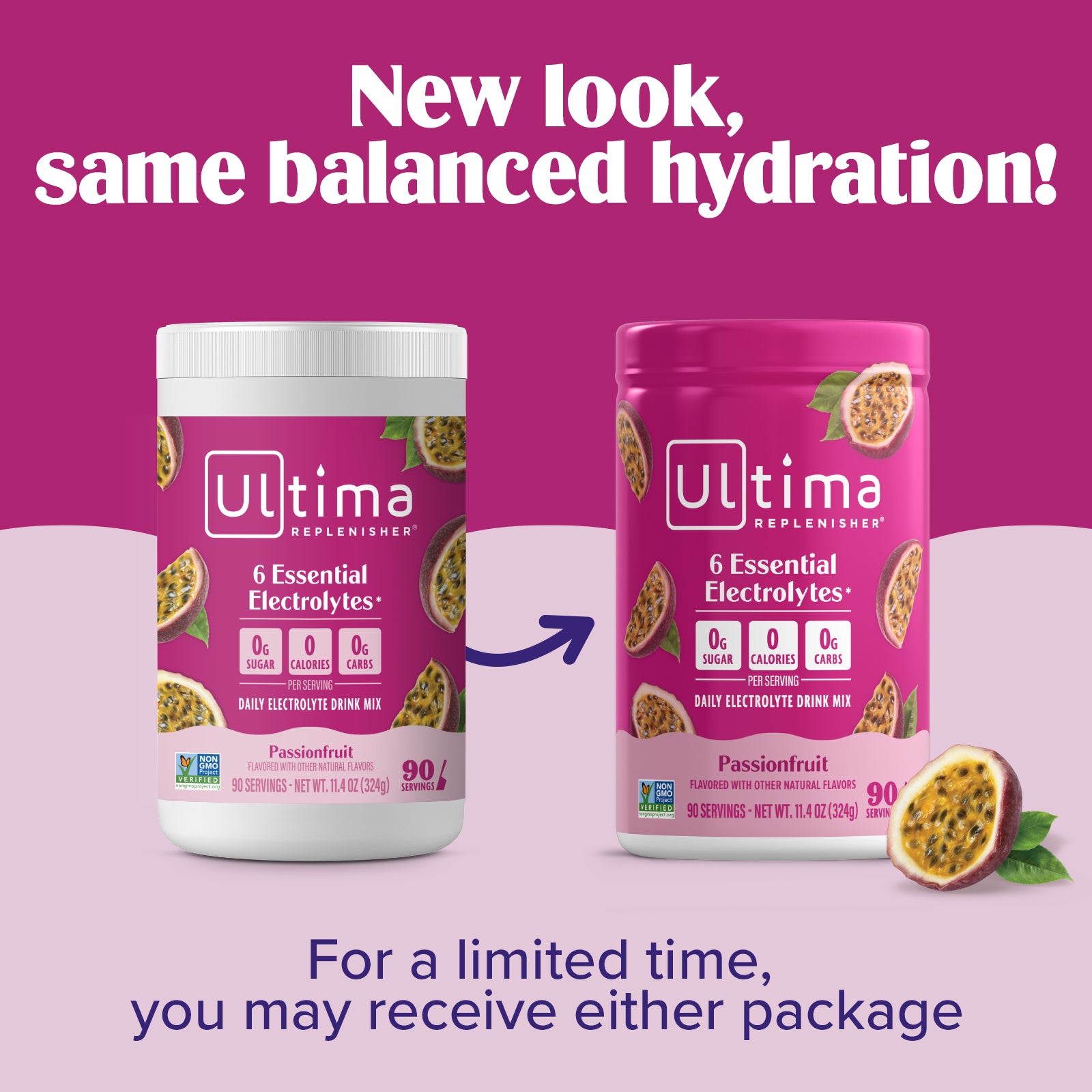 Passionfruit electrolyte drink mix - Ultima Replenisher