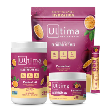 Ultima Replenisher Passionfruit flavor product family