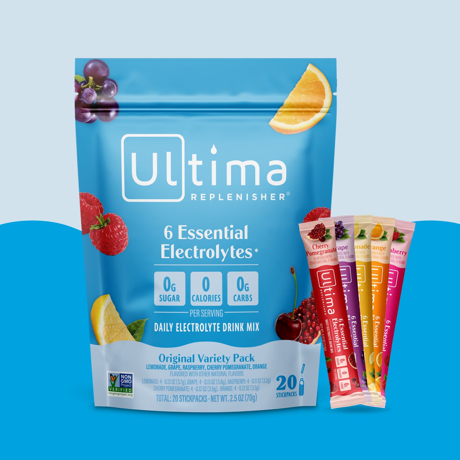 Ultima Replenisher Variety Pack electrolyte hydration powder