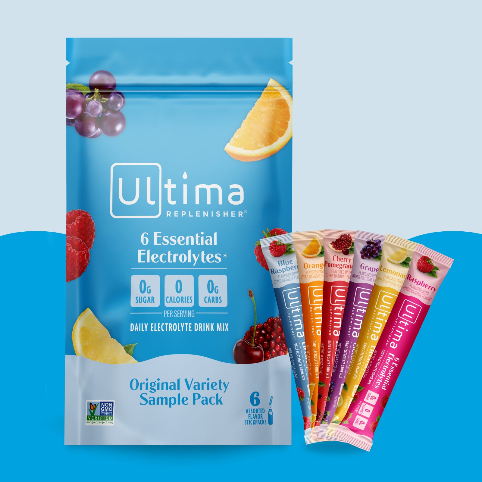 Ultima Replenisher Variety Sample Pack electrolyte hydration powder