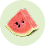 Watermelon fruit icon