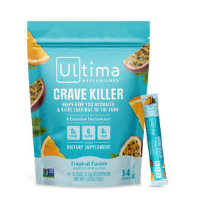 Ultima Replenisher Crave Killer electrolyte hydration powder pouch front